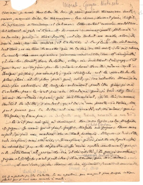 manuscrit autographe jacques chardonne