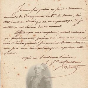 lettre-autographe-amiral-bouvet de precourt