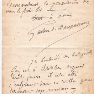 lettre-autographe-maupassant-signee